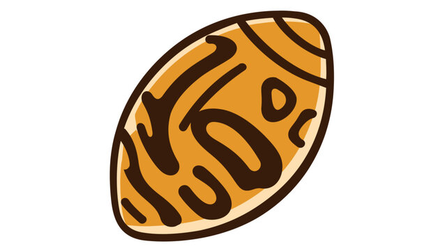 Vibrant vector illustration of a mystical dragon egg with ornate dark patterns and warm orange tones, ideal for fantasy gaming assets, magical storytelling, and mythical creature concept art.