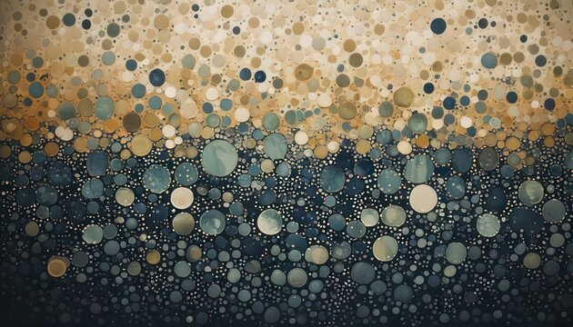 Abstract Circle Composition - A Symphony of Color and Texture.