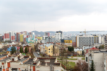 Obraz premium Modern Cityscape With Residential Buildings