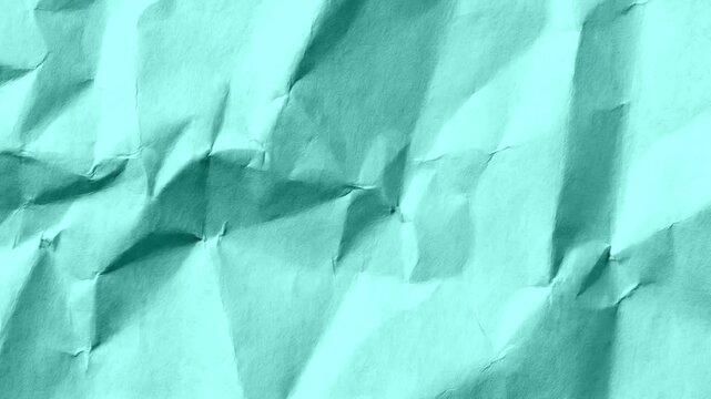 Crumpled Light Blue Paper Texture Background - Folded Paper Surface, Abstract Creased Background for Creative Projects and Overlays.