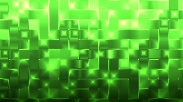 Abstract green behongo gradient background animation featuring a woven or interlaced glowing texture with shimmering light accents.