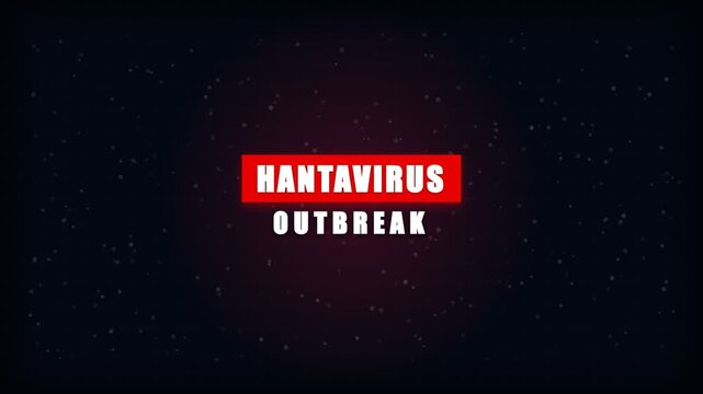 Global Hantavirus Outbreak Alert - Cinematic HUD Animation 4k