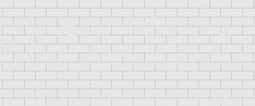 white brick wall texture, seamless cladding pattern for interior decoration