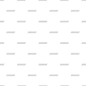 Seamless pattern of black wire spiral binding elements on a white background