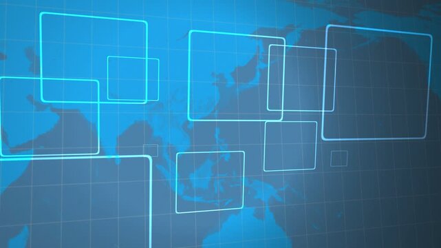 地図とネットワークイメージ