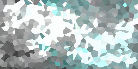 Seamless blue camouflage vector pattern featuring a geometric 3d cube and square block design for a modern technology background texture. © Liza