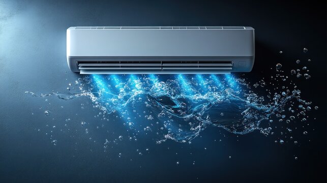 Air conditioner expelling cool water