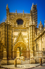 Fototapeta premium Cathedral church (Catedral de Santa María de la Sede), Seville, Spain