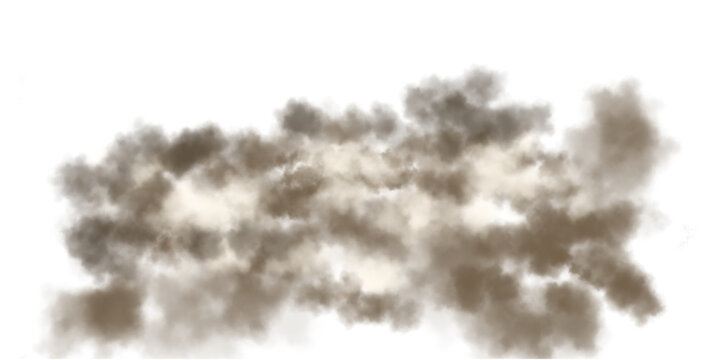 Atmospheric dusty fog burst trail with mixed earthy textures for creative graphic digital composites.