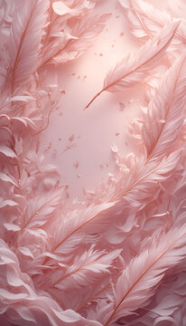Elegant pink feather background 