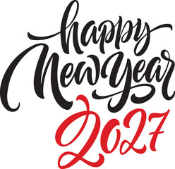 Obraz premium 2027 New Year Calligraphic Text2027 New Year Calligraphic Text