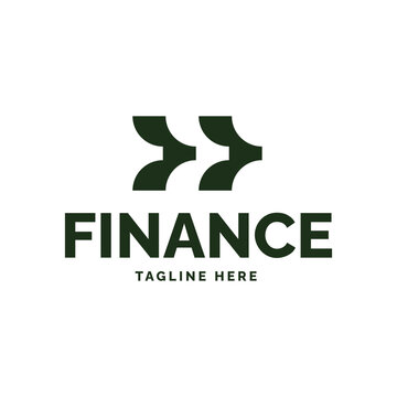 Finance Company Logo with Abstract Arrows