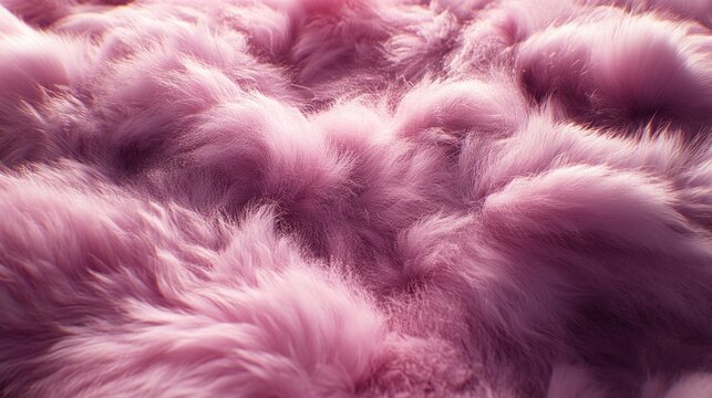 Close-up view of soft, textured, mauve fur