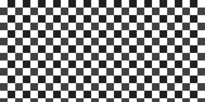 minimal game chacked board textiel black and white square pattern wall decoration wallpaper. vector illustion fabric pattern design.