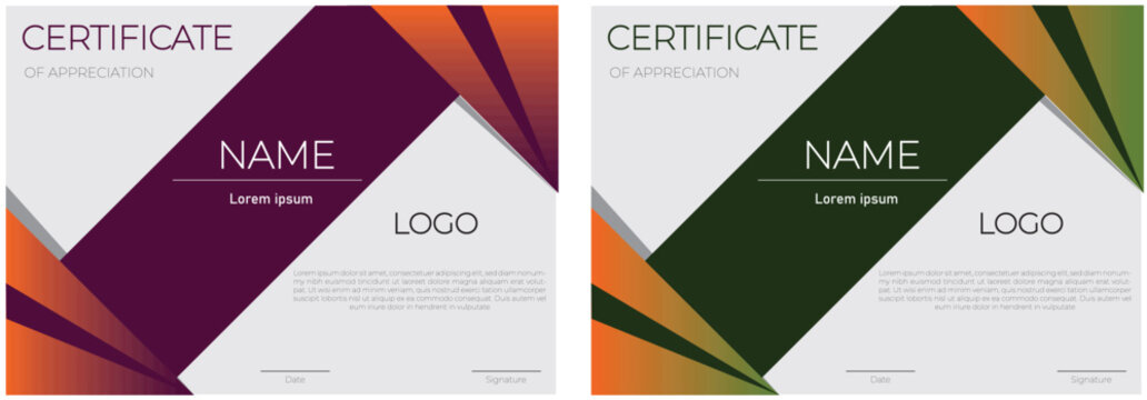 Certificate of Appreciation Template Design