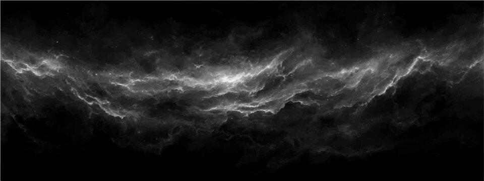 Abstract nebular formation celestial cosmic phenomenon, glowing gas ethereal luminous structure.