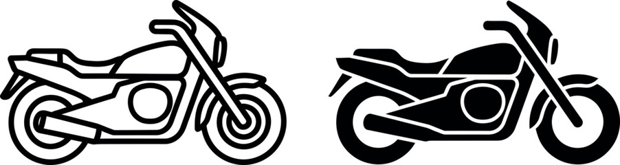 Clean vector icons of a helicopter in outline and solid silhouette forms ideal for aviation and travel related themes © EDA