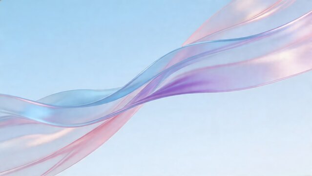 Flowing fabriclike ribbon