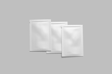 Clear Plastic Packaging Pouch Mockup Template © wasahlan