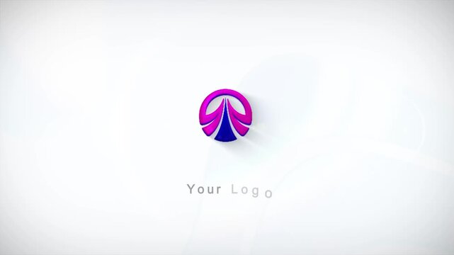 3d render of a 4k ultra hd cinematic modern logo intro animation. present your brand with professional style.