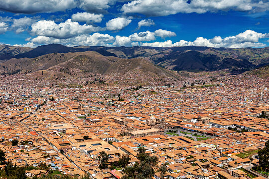 A view of the city centre of Cusco in Peru

