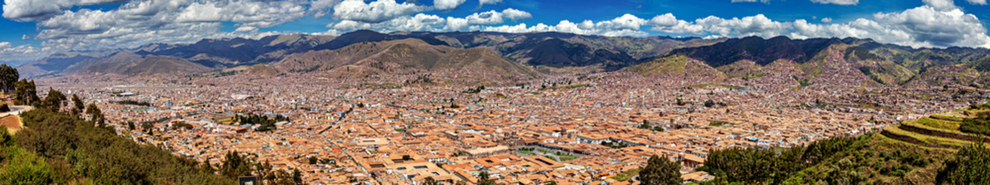 A view of the city centre of Cusco in Peru
