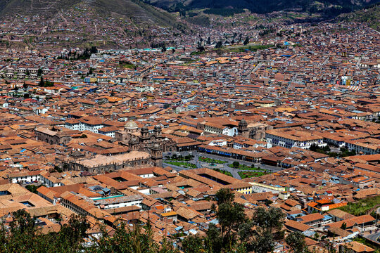 A view of the city centre of Cusco in Peru

