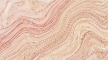 Naklejka premium Marble texture background with wavy pink and beige patterns