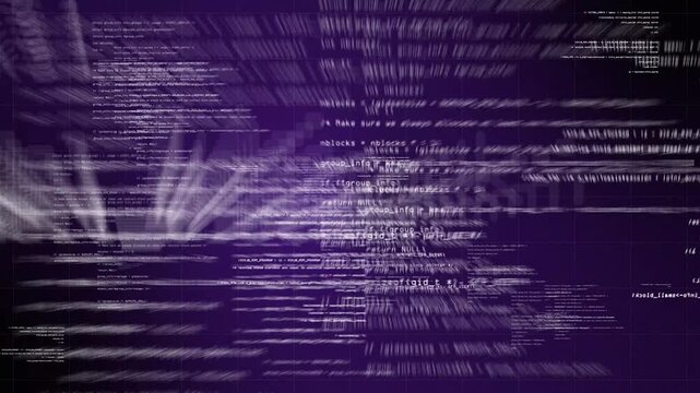 Abstract Code Stream: An abstract representation of computer code flowing through a digital stream.