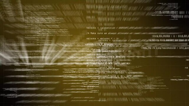 Abstract Data Stream: A digital cascade of blurred code and glowing lines suggests a complex data stream, conveying themes of technology and information flow.