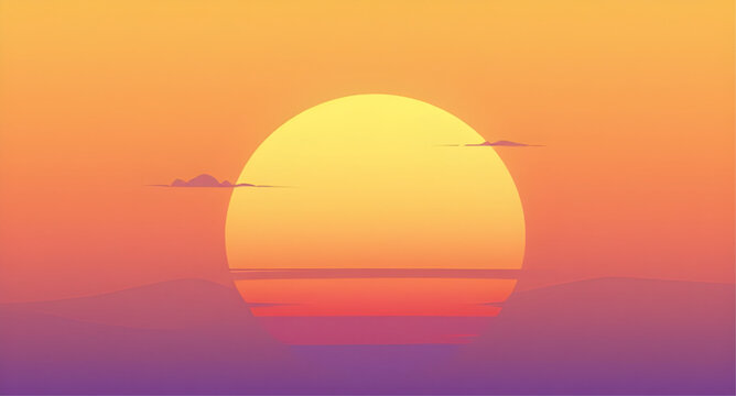 synthwave, sunset, retro, vintage, landscape, horizon, sun, neon, gradient, 80s, nostalgic, aesthetic, colorful, background, vector, illustration, wallpaper