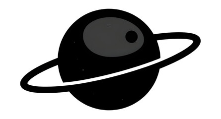 vector, planet, ringed, space, minimalist, cosmos, astronomy, saturn, orbit, celestial, galaxy, universe, icon, futuristic, illustration, isolated, science © zpixel