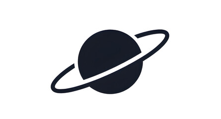 planet, ringed, space, minimalist, vector, cosmos, astronomy, saturn, orbit, celestial, galaxy, universe, icon, futuristic, illustration, isolated, science © zpixel