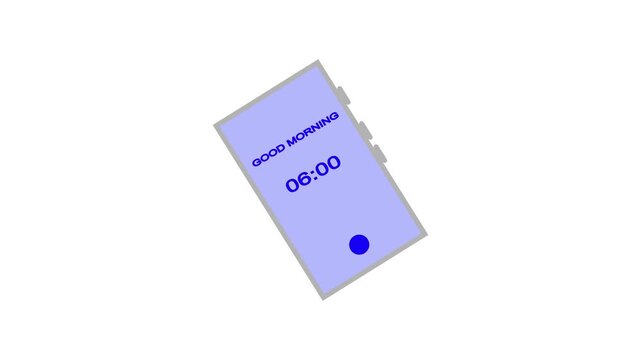 Good Morning Wake Up Smartphone and Display Digital Alarm Mobile Background