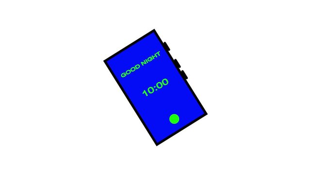 Good Morning Wake Up Smartphone and Display Digital Alarm Mobile Background
