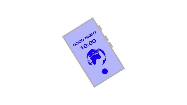 Good Morning Wake Up Smartphone and Display Digital Alarm Mobile Background