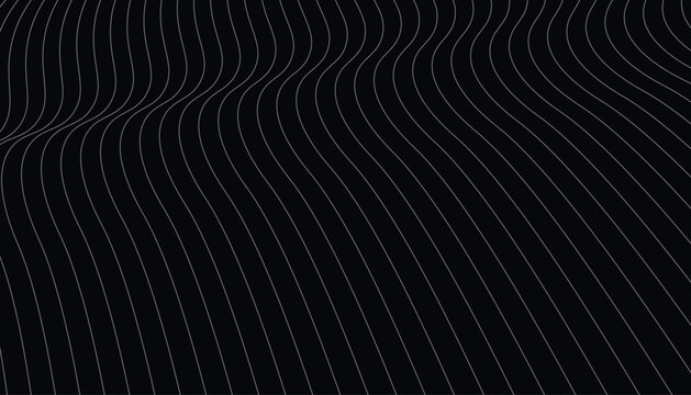 Futuristic line pattern on black background for tech and cyberpunk design