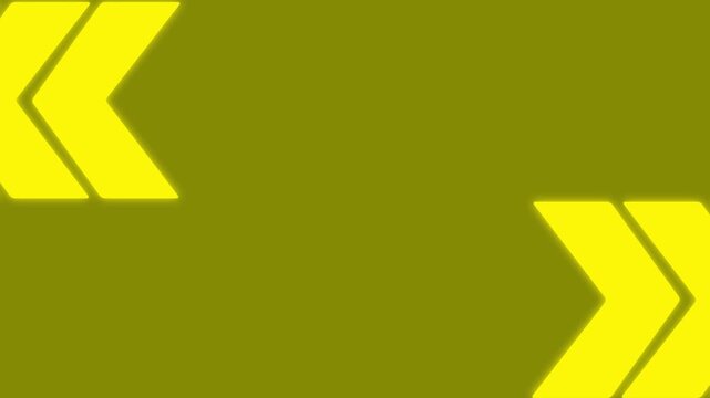Animated yellow arrows motion background, loop for direction, and navigation