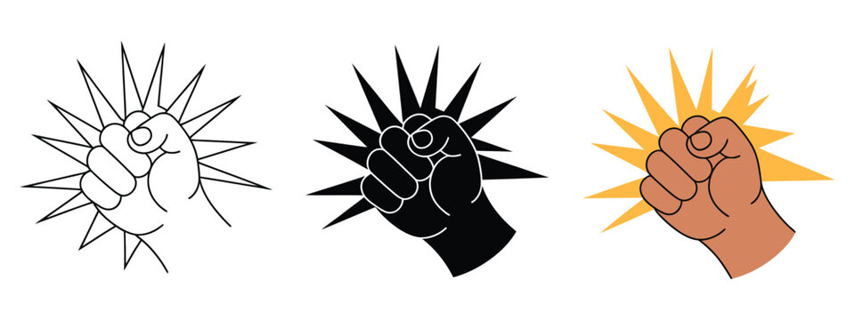 Knock icon showing hand knocking on door with attention gesture pictogram for notification, access request and communication symbol, vector