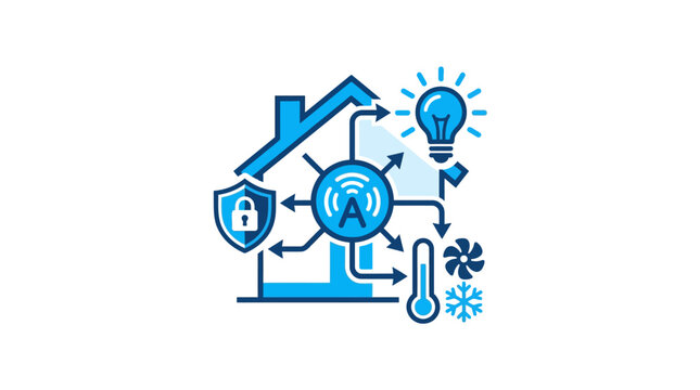Energy Efficiency Home Concept Illustration.