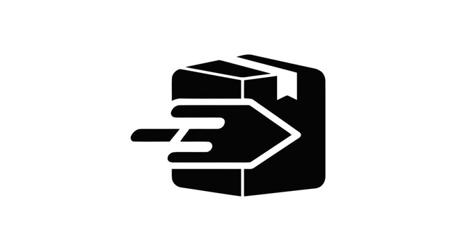 Black and white electrical plug icon.