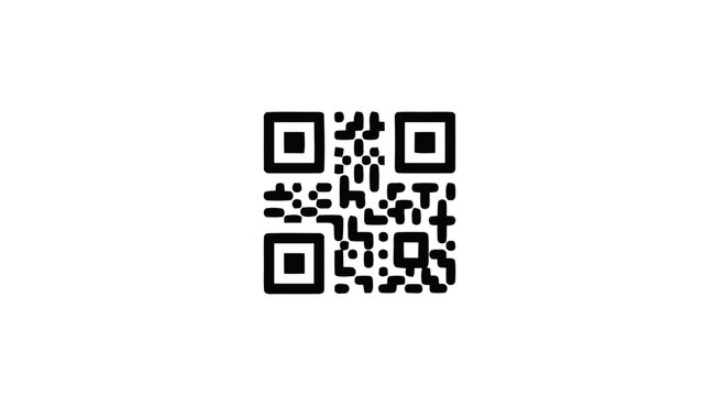 Black and white QR code symbol.