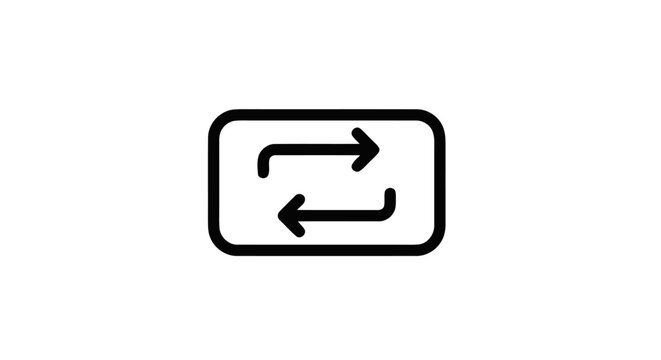 Black arrows in a rectangle symbol.