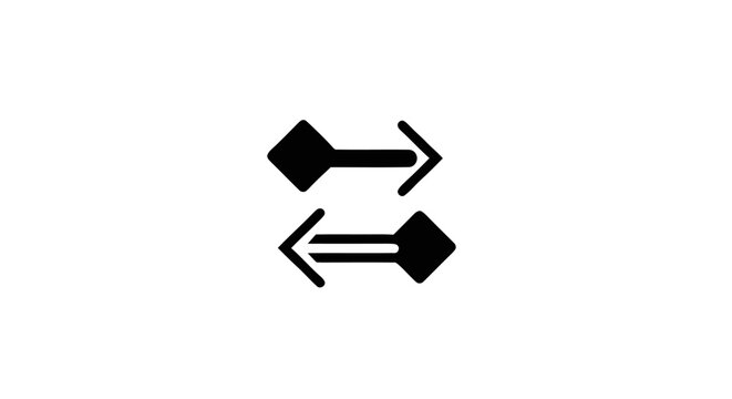 Black arrows pointing opposite directions.