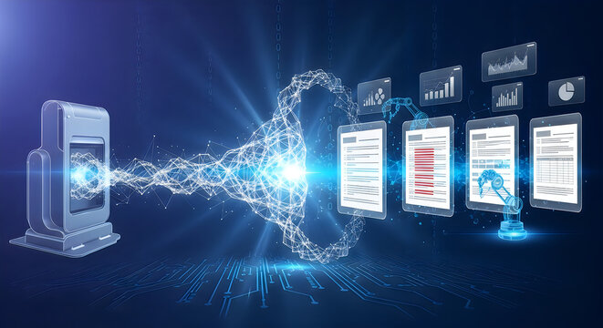 Data visualization from server to screens