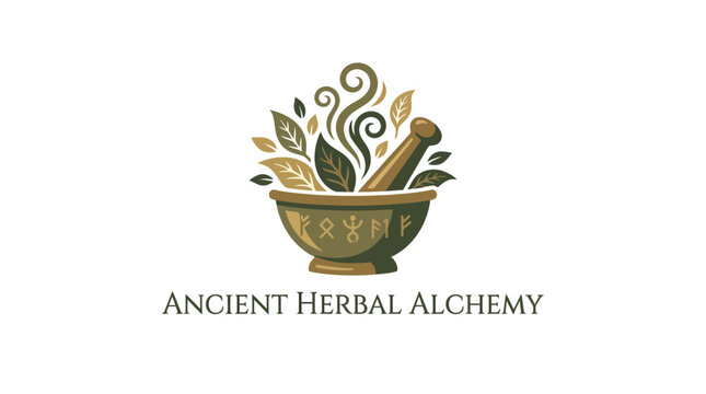Herbal Alchemy Mortar and Pestle.