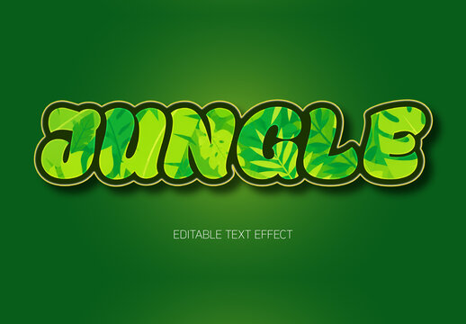 Jungle Text Effect