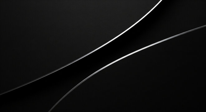 Sophisticated black background featuring silver line art perfect for black friday sales and promotional concepts