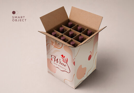Wine Box Mockup