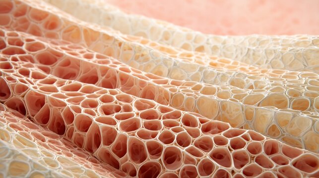 Detailed skin structure with bumps for medical illustration. 